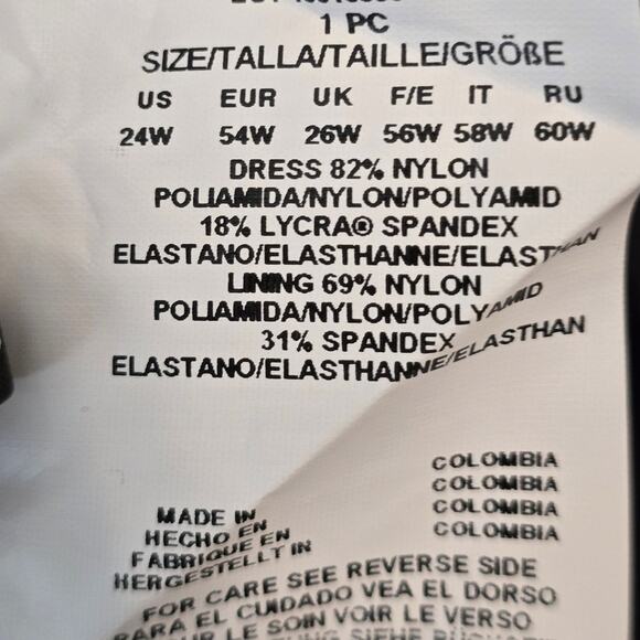 Miracle Suit Marais No Underwire Built in Bra Swimsuit Dress Women's 24W NWT - Picture 8 of 8